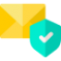 Icone mail sécurisé